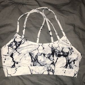 Marble Pattern Sports Bra